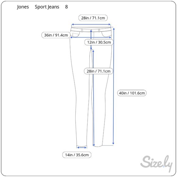 Jones Sport Jeans High Waisted Size 8 - Picture 8 of 8